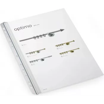 DURABLE regletas de pinza A4 3 mm con tira de archivo, pack de 50 290219