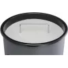 DURABLE Papelera metálica 17L redonda con cenicero, negra 333001