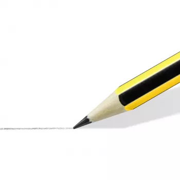 STAEDTLER Noris Lápiz de grafito HB, hexagonal, amarillo/negro, mina de 2 mm, 1 ud. 120HBCA1 P