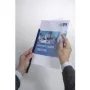 DURABLE Tiras de encuadernación con pinza A4, capacidad de 100 hojas, PP transparente, pack de 50 293919