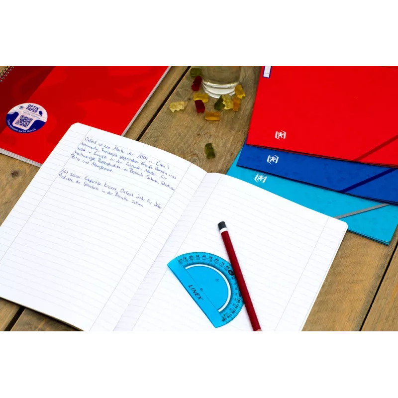 Oxford Papel de recambio A4 rayado, rayado 27, 50 hojas, 4 perforaciones, 80 g/m² 400131582