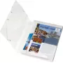 HERLITZ Caja de documentos DIN A4, polipropileno, transparente, lomo de 40 mm, 250 x 40 x 330 mm 1948678