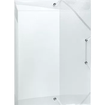HERLITZ Caja de documentos DIN A4, polipropileno, transparente, lomo de 40 mm, 250 x 40 x 330 mm 1948678