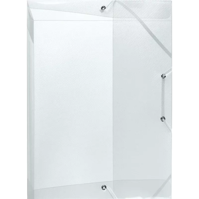 HERLITZ Caja de documentos DIN A4, polipropileno, transparente, lomo de 40 mm, 250 x 40 x 330 mm 1948678