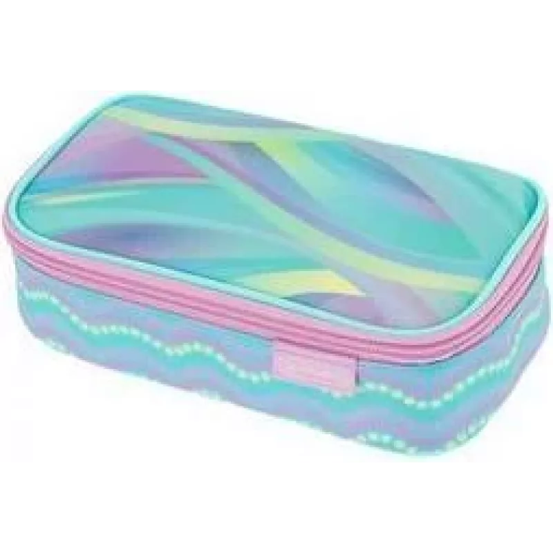 herlitz beatBox New Batik Minty Love Estuche, poliéster, cremallera XXL, 1 ud. 400205929