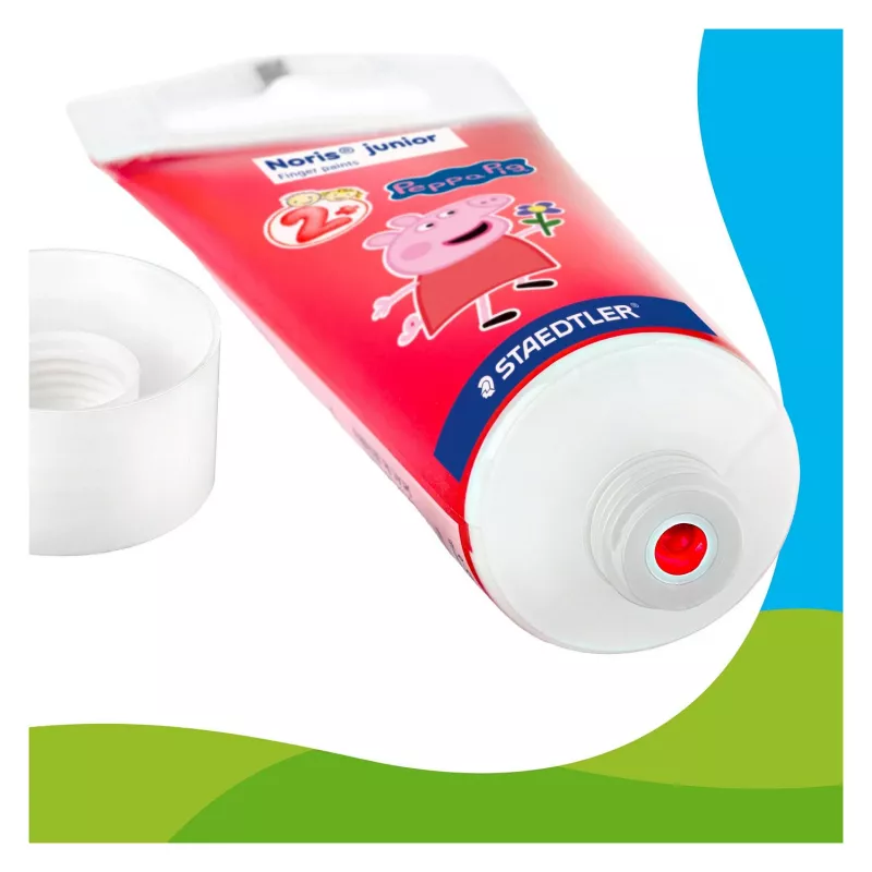 STAEDTLER Noris junior Peppa Pig Pinturas de dedos, 4 x 150 ml, a partir de 2 años 8814 L1