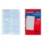 HERLITZ Fundas para tarjetas de visita, DIN A4, 10 compartimentos por funda, transparente, pack de 10 5894209