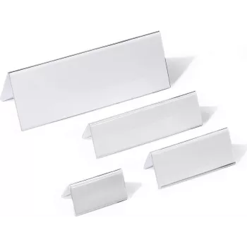 DURABLE Portatarjetas de sobremesa Expositor de mesa 61/122x210 mm acrílico 10 uds. 803419