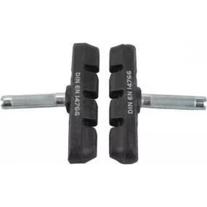 FISCHER Pastillas de freno V-Brake para llantas de aluminio y acero, abrazadera, DIN EN 14766, 1 ud. (85189)