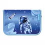 herlitz Cosmic Explorer Estuche escolar, 31 piezas, poliéster, 205 x 140 x 38 mm, 2 solapas, diseño espacial 400197095