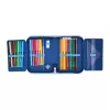 herlitz Cosmic Explorer Estuche escolar, 31 piezas, poliéster, 205 x 140 x 38 mm, 2 solapas, diseño espacial 400197095
