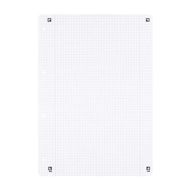 Oxford Papel recambio A4 cuadriculado, 50 hojas, 4 taladros, rayado 28 400131584