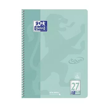 OXFORD Bloc de notas TOUCH cuadriculado con margen A4, 80 hojas, 90 g/m², varios colores 400196079