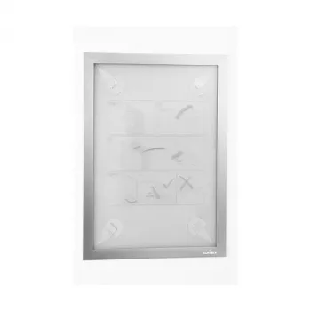 DURABLE DURAFRAME WALLPAPER A4 Marco informativo autoadhesivo, plata, 484323
