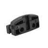 FISCHER Soporte de candado para bicicleta para tirantes de sillín, universal, plástico negro, 1 ud. (85913)