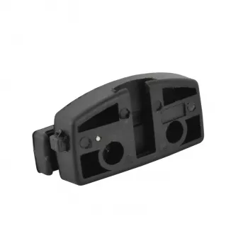 FISCHER Soporte de candado para bicicleta para tirantes de sillín, universal, plástico negro, 1 ud. (85913)