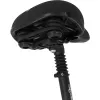 FISCHER Soporte de candado para bicicleta para tirantes de sillín, universal, plástico negro, 1 ud. (85913)