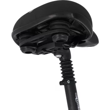 FISCHER Soporte de candado para bicicleta para tirantes de sillín, universal, plástico negro, 1 ud. (85913)