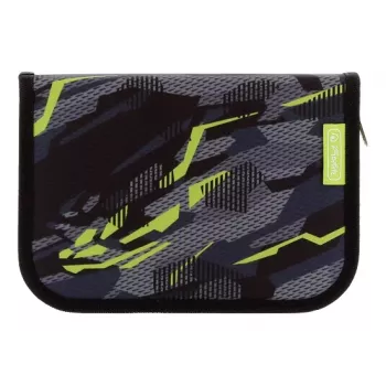 Herlitz Wild Panther Estuche escolar con contenido, 31 piezas, poliéster, 205 x 140 x 38 mm, 2 solapas 400205912