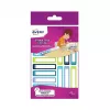 AVERY Etiquetas para bolígrafos, papel, 10 x 50 mm, marcos de color, esquinas redondeadas, escritura a mano, adhesión permanente - 30 etiquetas (RESMI30G)
