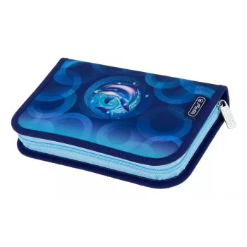 Herlitz Dolphin Ride Estuche escolar, 31 piezas, poliéster, 205 x 140 x 38 mm 400205913