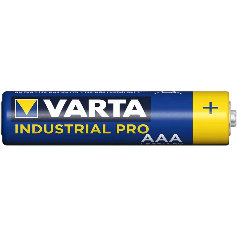 Varta Industrial Pila alcalina AAA 1,5V 1100 mAh – pack de 10 (LR03)