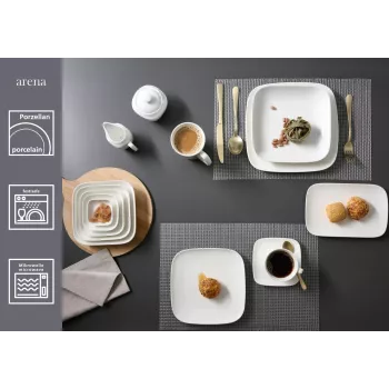 Ritzenhoff & Breker ARENA Plato de postre 210 mm porcelana, set de 6 583748