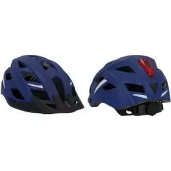 FISCHER Urban Plus Boston Casco de bicicleta L/XL con luz trasera LED 50632