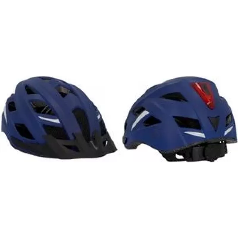 FISCHER Urban Plus Boston Casco de bicicleta L/XL con luz trasera LED 50632