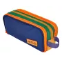 Herlitz Estuche escolar doble Neon Uni Multicolor poliéster, 2 compartimentos con cremallera, 1 ud. 400206618