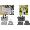 SIGEL BAB02 Desk Sharing Bag Basic L, gris oscuro, set de 5 piezas