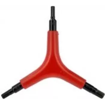 FISCHER Juego de llaves Allen de tres patas 4/5/6 mm, acero templado, tipo Y 85513