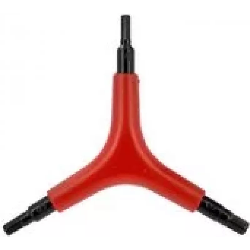 FISCHER Juego de llaves Allen de tres patas 4/5/6 mm, acero templado, tipo Y 85513
