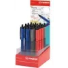 STABILO Palette Expositor de mostrador de bolígrafos roller, 16 bolígrafos de tinta gel variados, 0,4 mm retráctil, punta metálica 268/16-01
