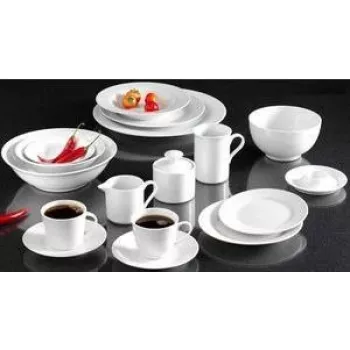 RITZENHOFF & BREKER Snap de R & B Bianco Plato de postre, porcelana, blanco, 190 mm, set de 6 78060