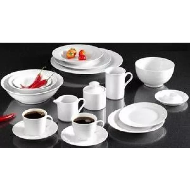 RITZENHOFF & BREKER Snap de R & B Bianco Plato de postre, porcelana, blanco, 190 mm, set de 6 78060
