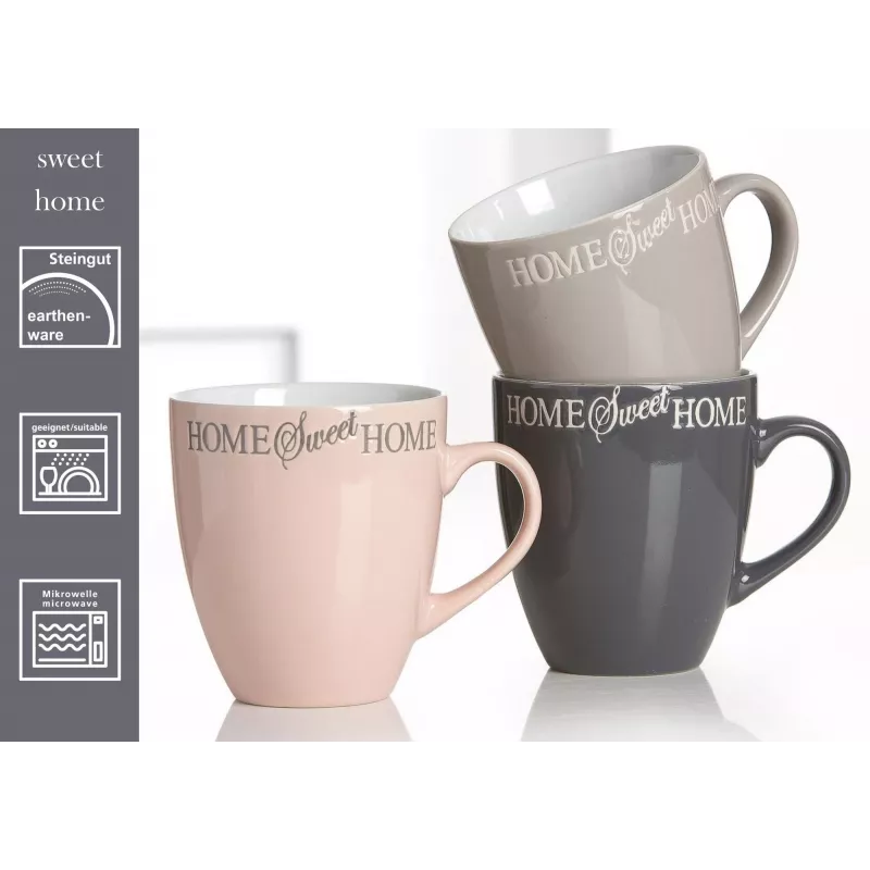 Ritzenhoff & Breker SWEET HOME Taza de café, 0,36 L, cerámica, apta para lavavajillas, multicolor 317657