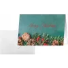 SIGEL DS642 Green Christmas Tarjeta plegable A6 horizontal, cartulina blanca 250 g/m², inyección de tinta/láser/copiadora, 5 tarjetas con sobres