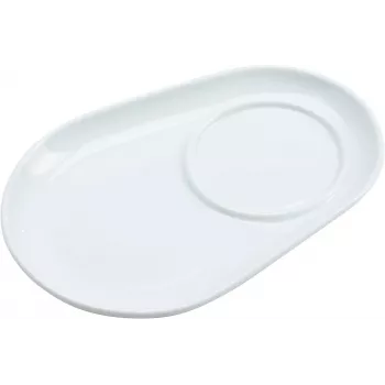 Ritzenhoff & Breker BIANCO Salvamanteles ovalados de porcelana, 125 x 180 x 20 mm, blanco, 6 uds. 425895