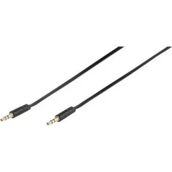 Vivanco 46/10 03FG Cable de conexión de audio 3,5 mm jack a 3,5 mm jack 0,3 m Negro 46130