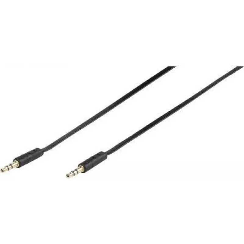 Vivanco 46/10 03FG Cable de conexión de audio 3,5 mm jack a 3,5 mm jack 0,3 m Negro 46130