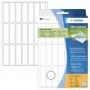 HERMA Movables 10606 Etiquetas de papel autoadhesivas, blanco mate, 13 x 50 mm, 672 etiquetas (32 hojas x 21), extraíbles sin residuos