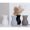 Ritzenhoff & Breker ANNALENA Jarrón de vidrio mate gris cónico, 180 mm 816723