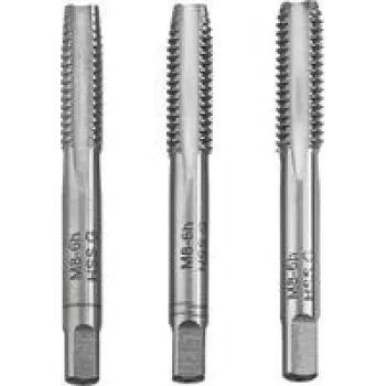 KWB 443304 Set de machos de roscar manuales M4 x 0,7 mm DIN 352 HSS, 3 piezas