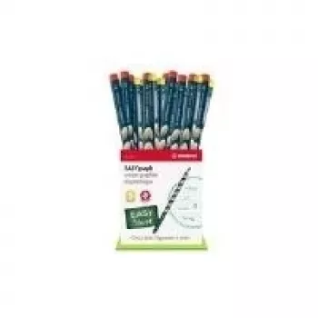 STABILO EASYgraph Lápiz de grafito HB, Azul, display de cartón de 36 F44292