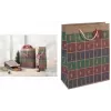 SIGEL GT044 Bolsa de regalo navideña con troquelado, pequeña, cartón kraft marrón 157 g/m², 1 ud.