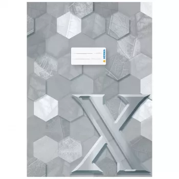 HERMA Funda protectora X para cuadernos, DIN A4, gris, 10 uds. 20090