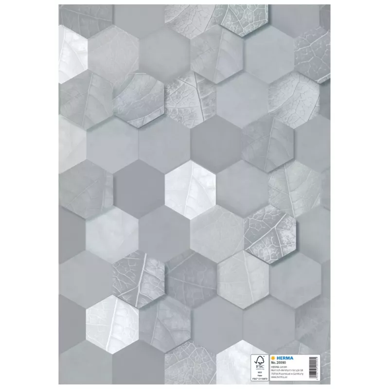 HERMA Funda protectora X para cuadernos, DIN A4, gris, 10 uds. 20090