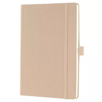 SIGEL Conceptum Cuaderno A5 cuadriculado Beige Tapa dura con textura Softwave CO650