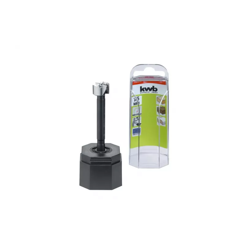 KWB 706316 Broca de centrar 1,6 mm DIN 333 Forma A HSS